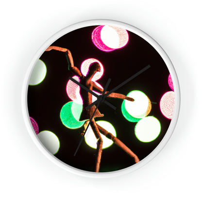 "Dancing in a Starry Shower". - The Alien Wall Clock