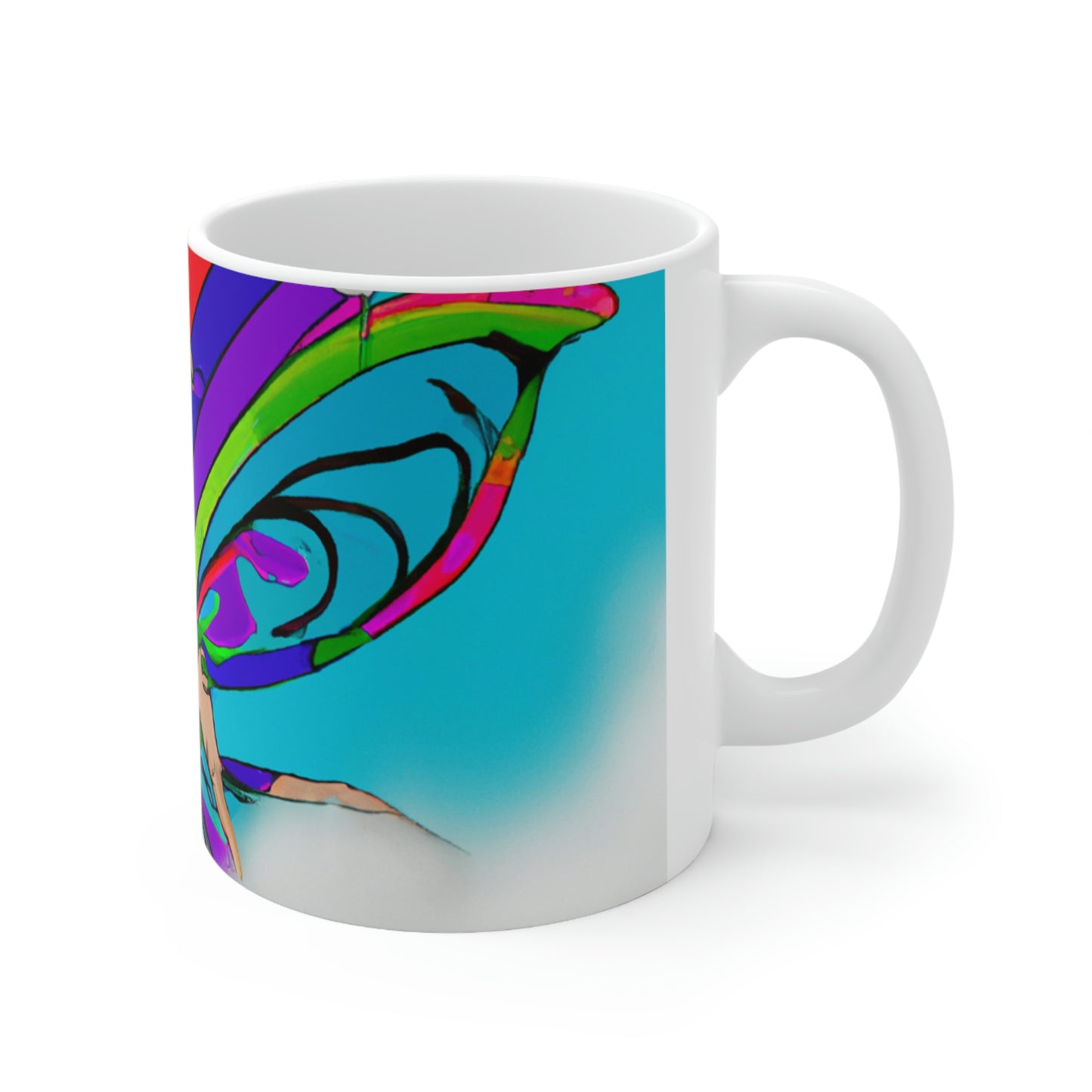 Rainbow Mischief Fairy - The Alien Ceramic Mug 11 oz