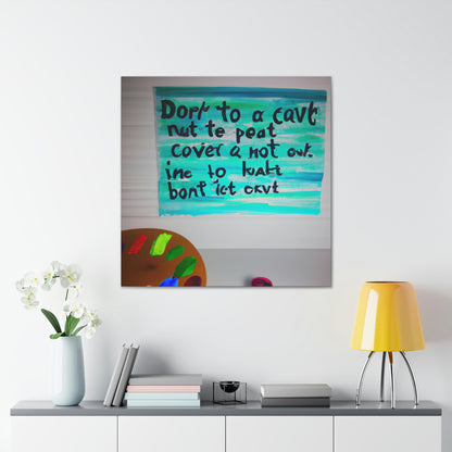 Paint the Words: An Artist's Quote Inspired Creation - Canvas