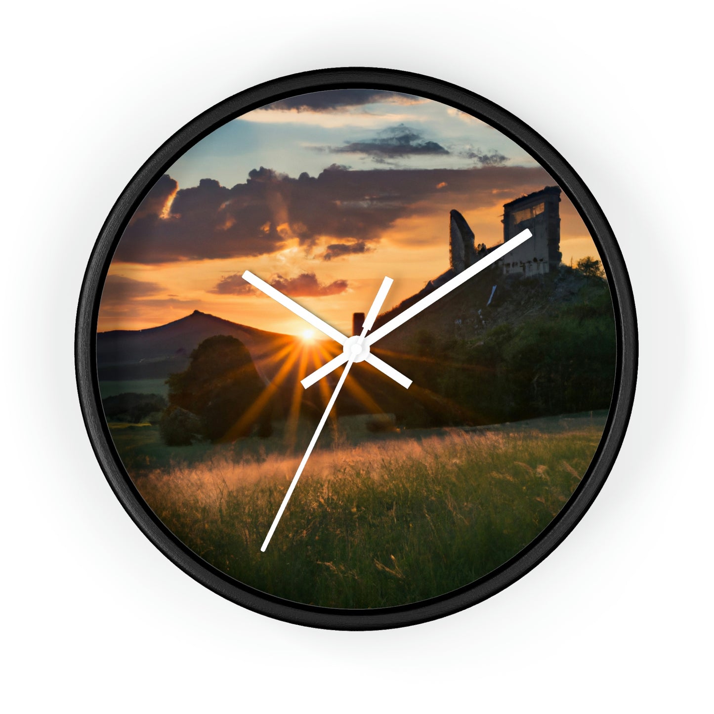 "Enchanted Evening at an Abandoned Castle" - The Alien Wall Clock