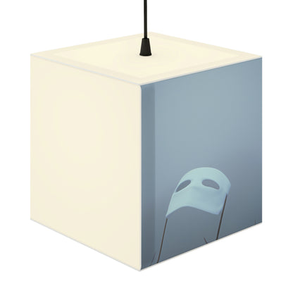 "The Ghostly Mask in the Foggy Sea". - The Alien Light Cube Lamp