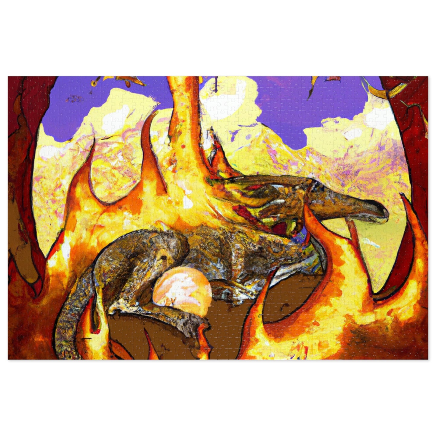 "A Slumbering Dragon in an Infernal Embrace" - The Alien Jigsaw Puzzle