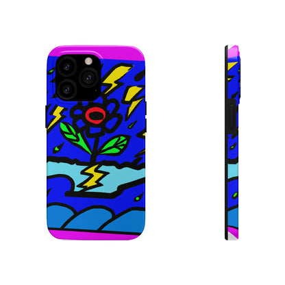 "A Bold Bloom Amidst the Storm" - The Alien Tough Phone Cases