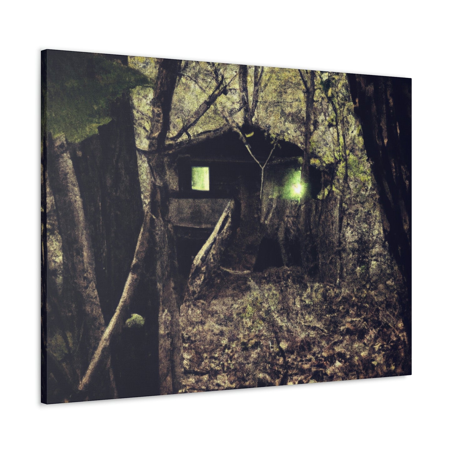 "Verfluchte Hütte im Wald" - The Alien Canva