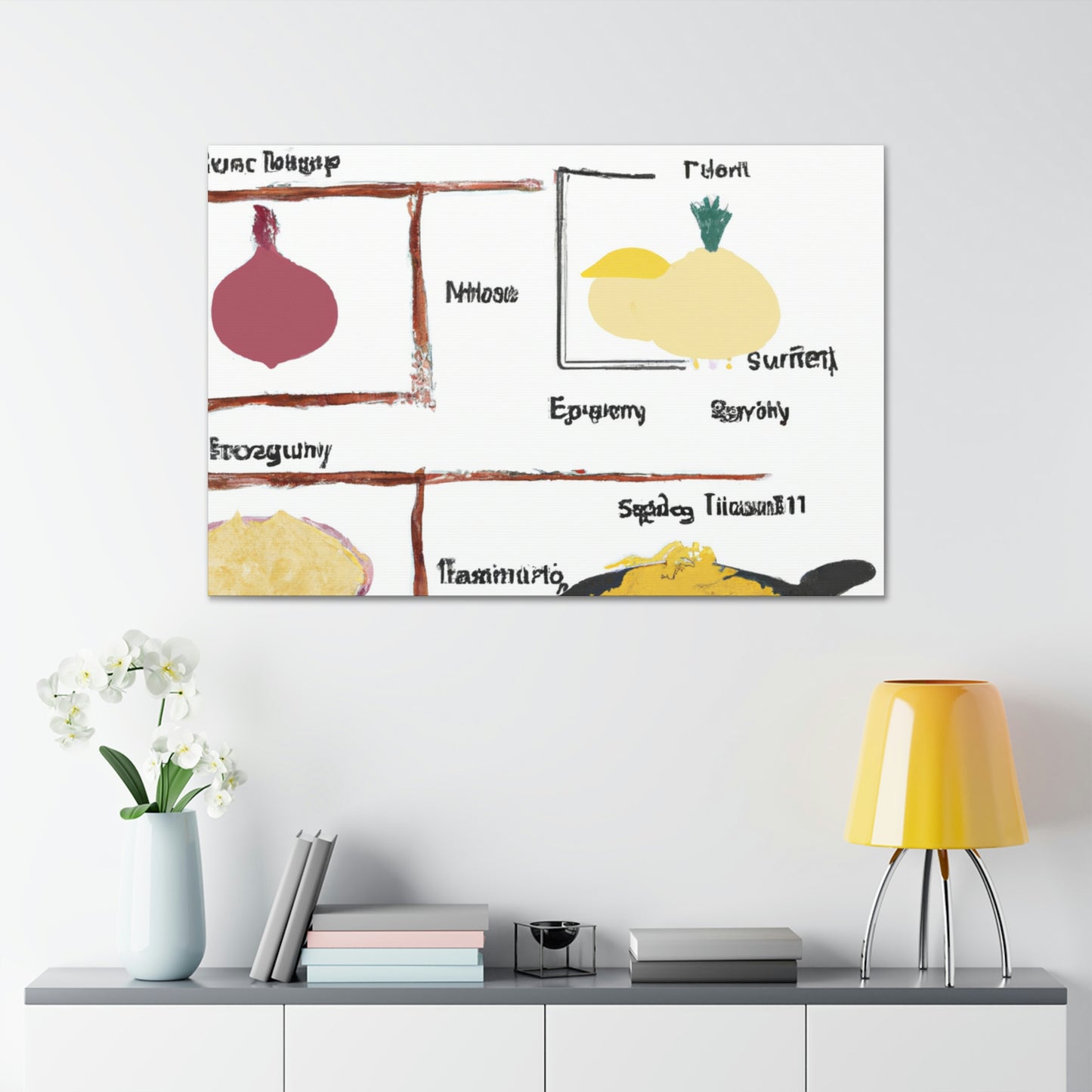 "Culinary Inspiration: Symbolizing Traditional Recipes in Art" - Canvas