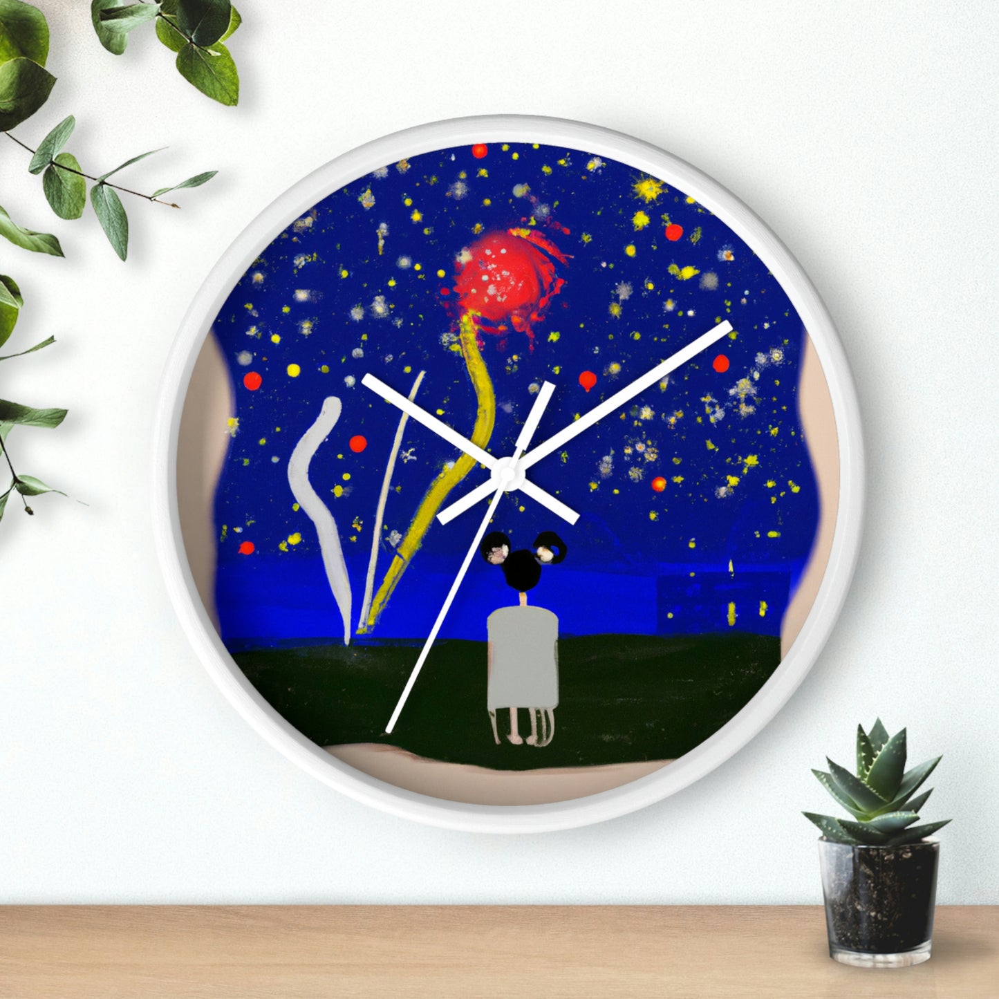 "A Spark of Solitude" - The Alien Wall Clock