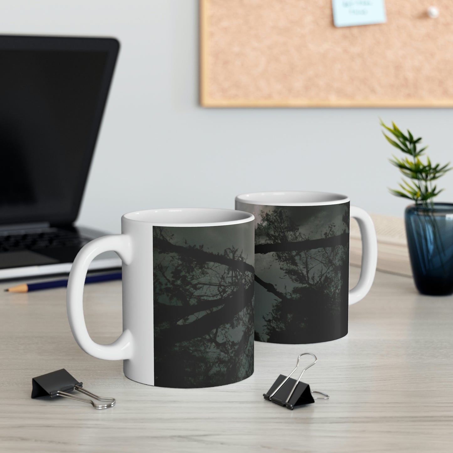 "A Moonlit Mystical World" - The Alien Ceramic Mug 11 oz