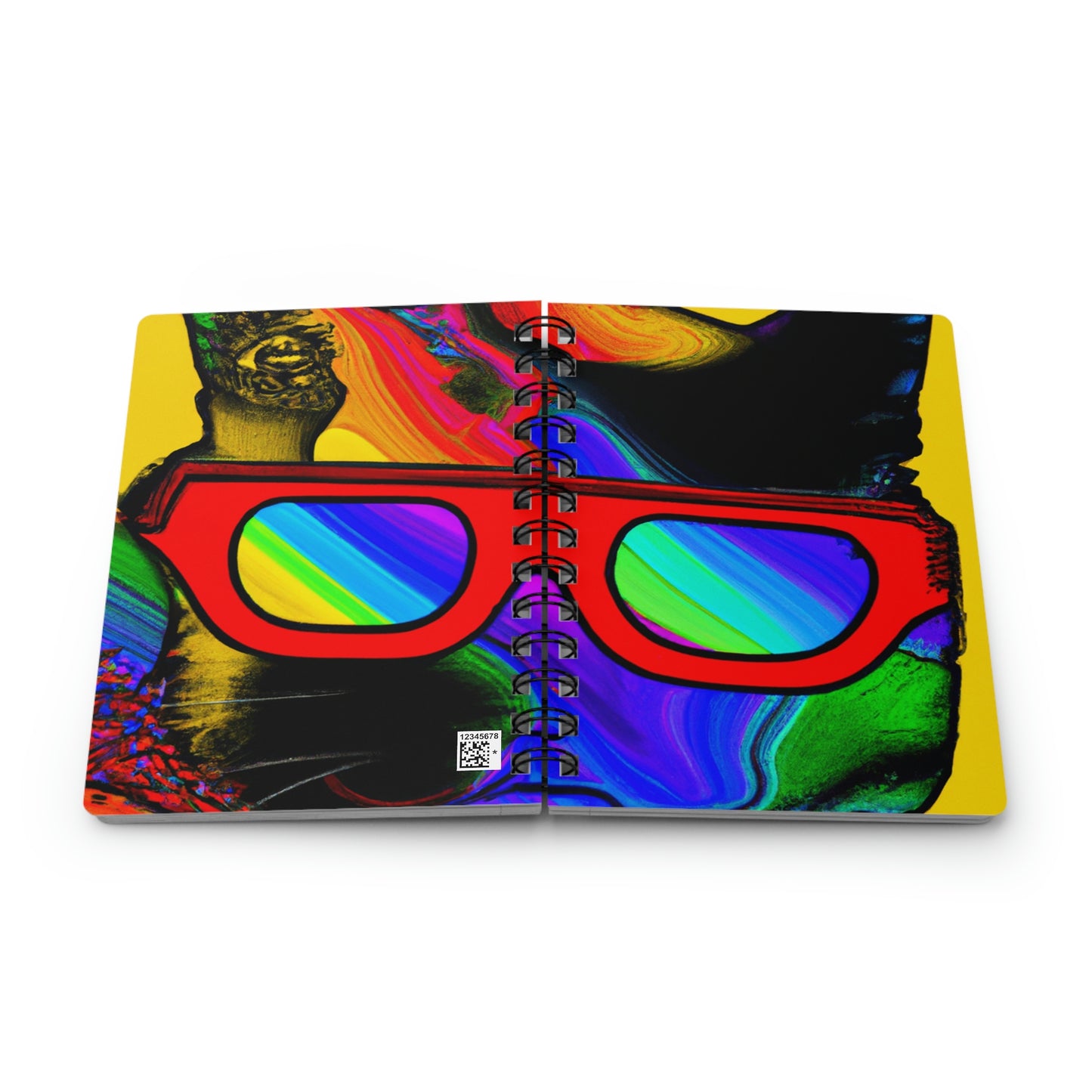 "Cool Cat in Sunglasses" - The Alien Spiral Bound Journal