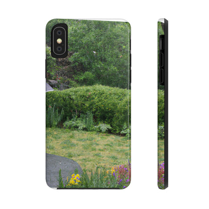 "Rainy Refuges: Uncovering the Fortune of a Garden Under an Umbrella" - The Alien Tough Phone Cases