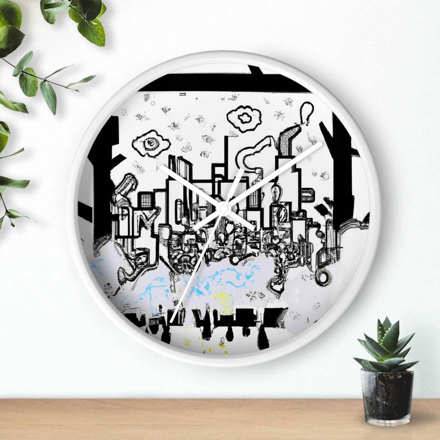 "Ghostly Haze: The Forgotten City". - The Alien Wall Clock