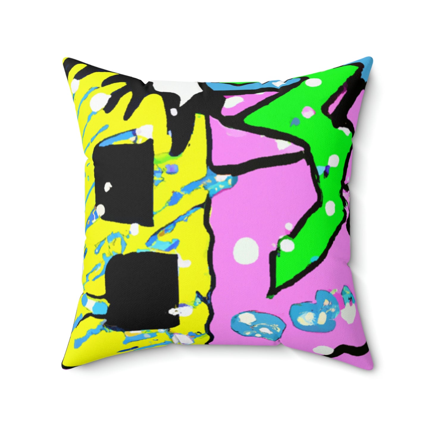 "Desolate Winter Dwelling" - The Alien Square Pillow