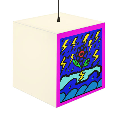 "A Bold Bloom Inmitten the Storm" - Die Alien Light Cube Lampe