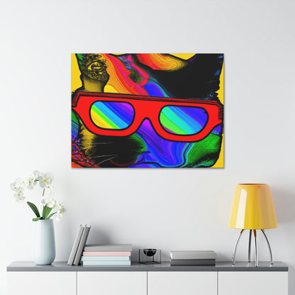 "Coole Katze mit Sonnenbrille" - The Alien Canva