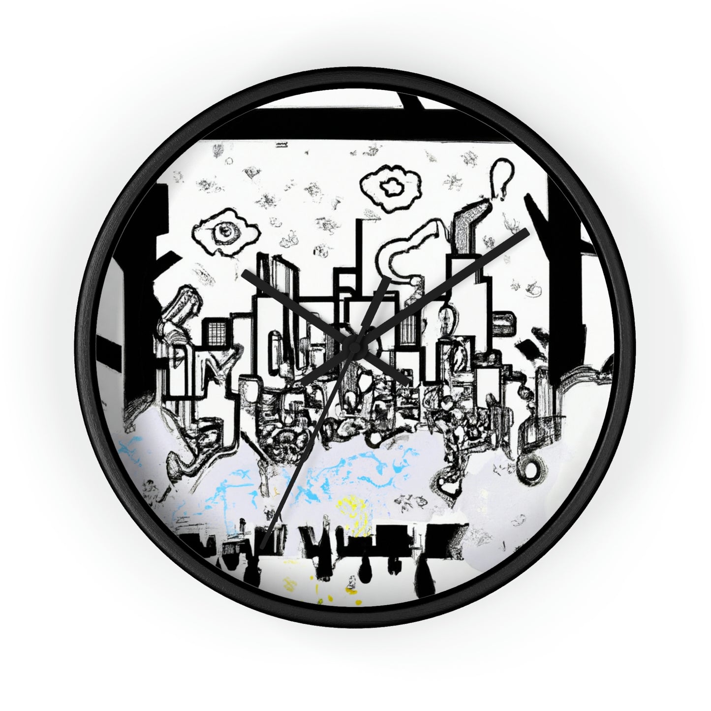 "Ghostly Haze: The Forgotten City". - The Alien Wall Clock