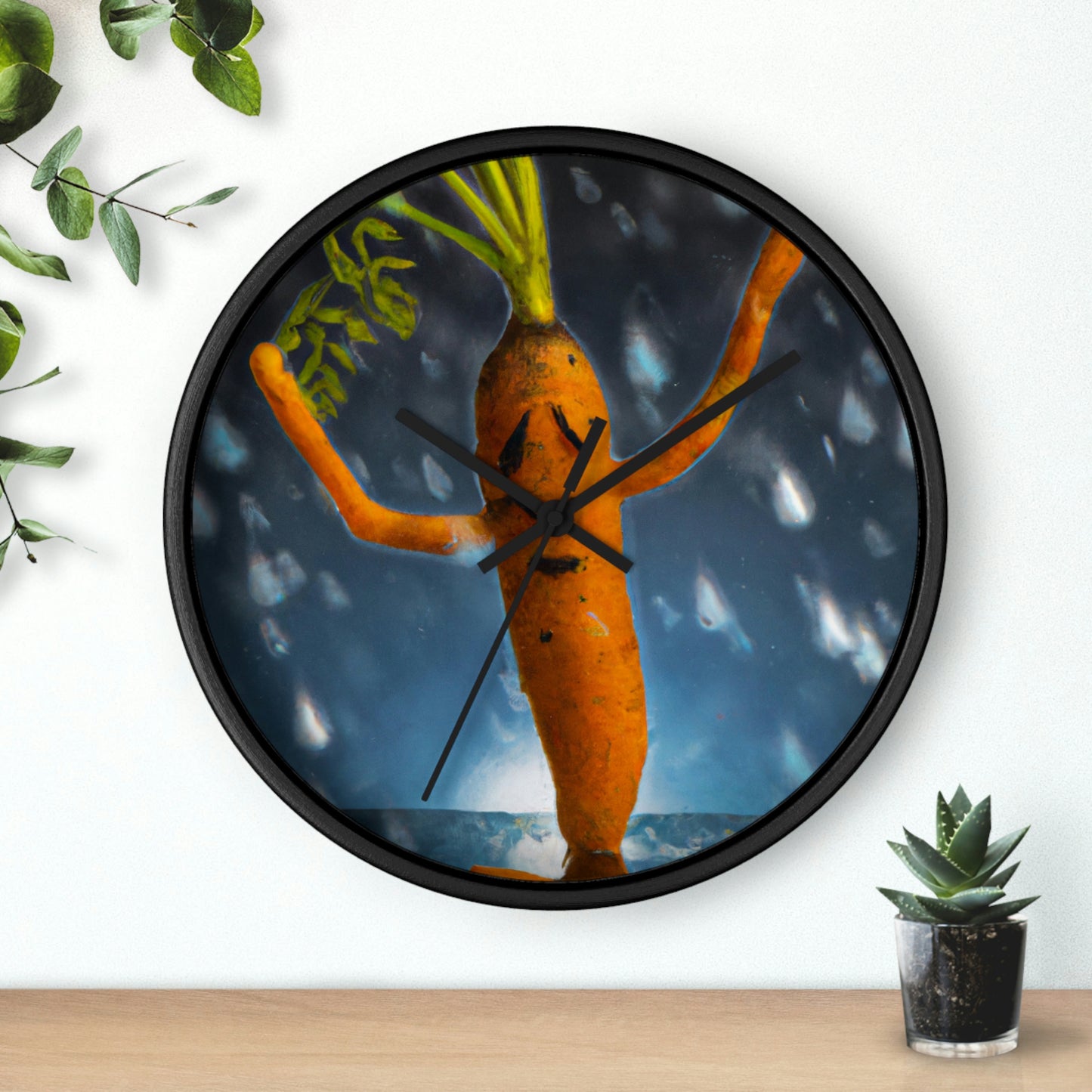 "Jubilant Jig in the Rain" - El reloj de pared alienígena