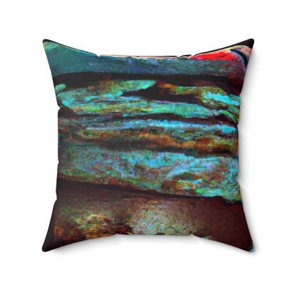 "Dusk at Sea: A Tempestuous Gathering" - The Alien Square Pillow