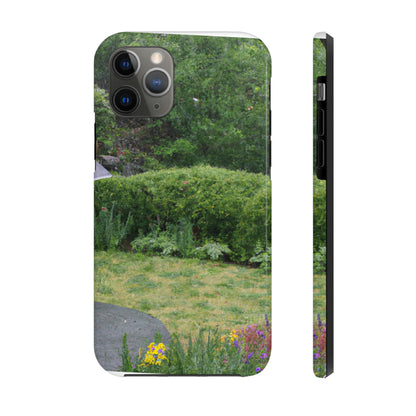 "Rainy Refuges: Uncovering the Fortune of a Garden Under an Umbrella" - The Alien Tough Phone Cases