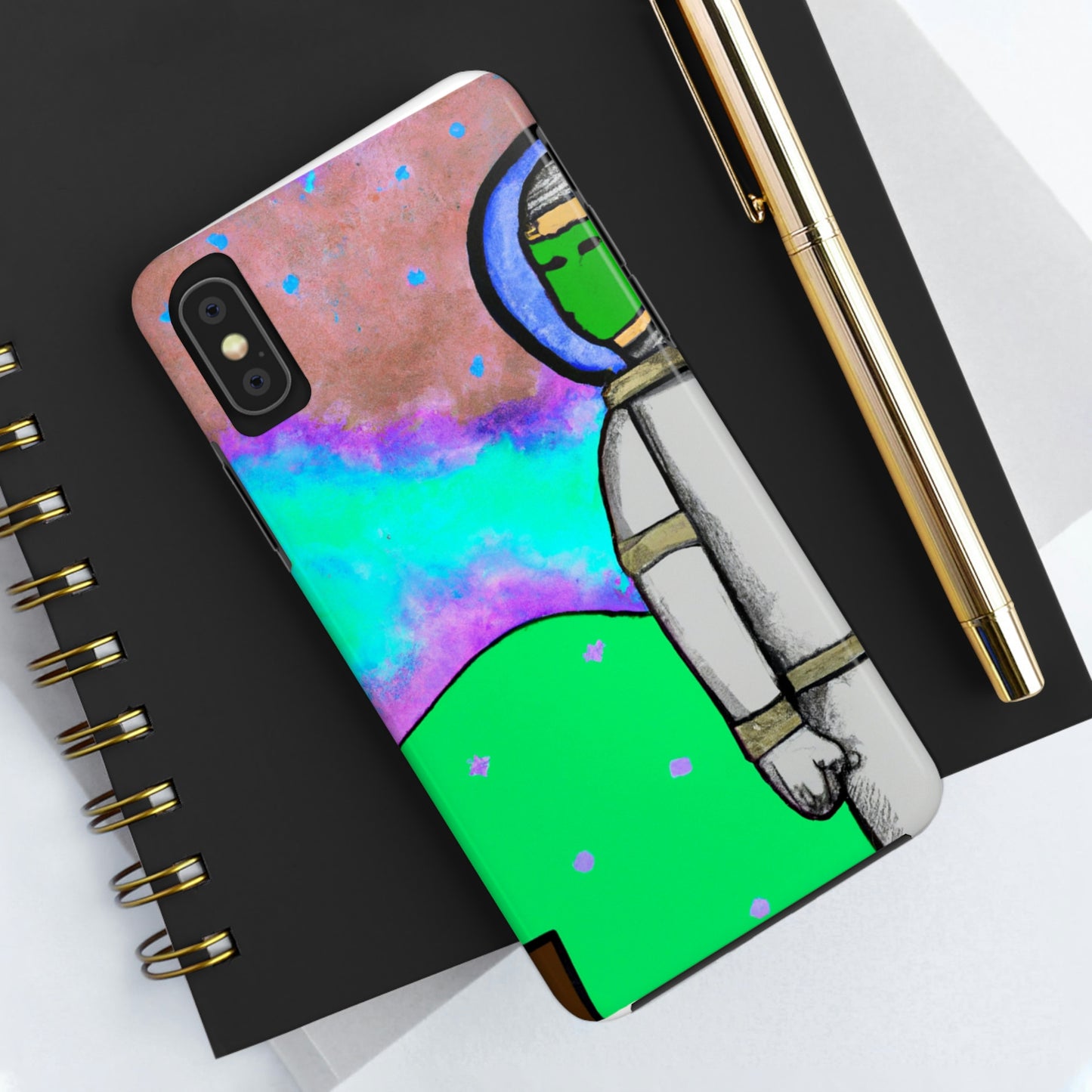 "Alone in the Alien Sky" - The Alien Tough Phone Cases