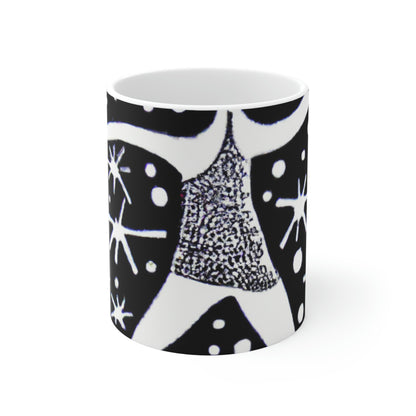 "Dancing Among the Galactic Light" - The Alien Ceramic Mug 11 oz