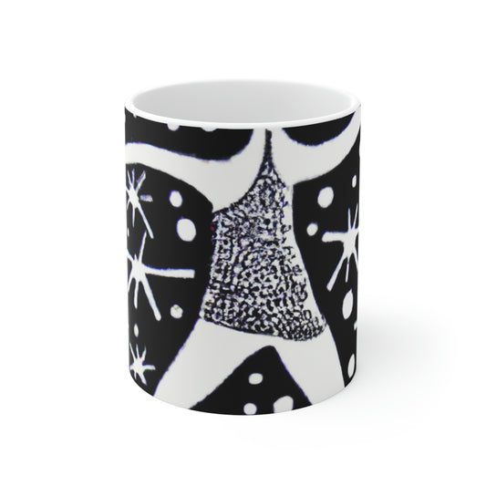 "Dancing Among the Galactic Light" - The Alien Ceramic Mug 11 oz