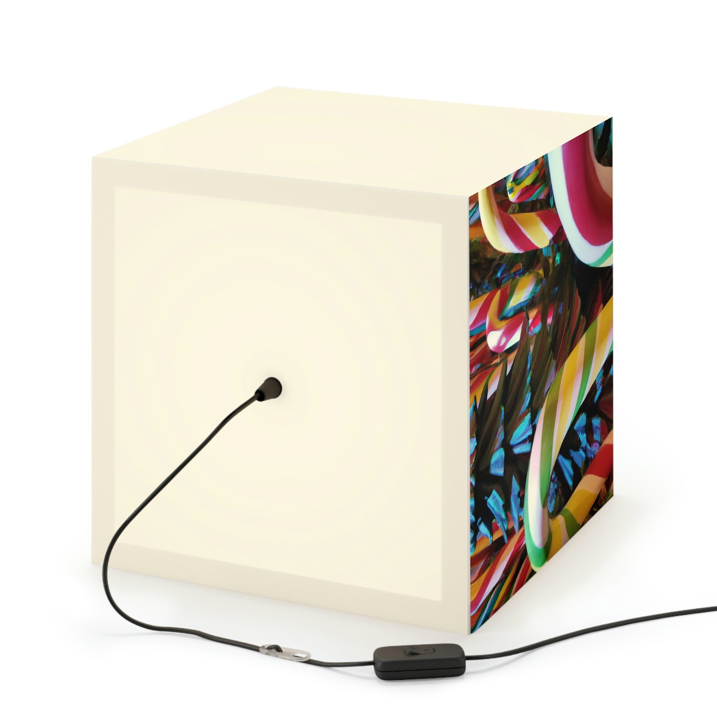 "Candy Cane Wonderland" - The Alien Light Cube Lamp