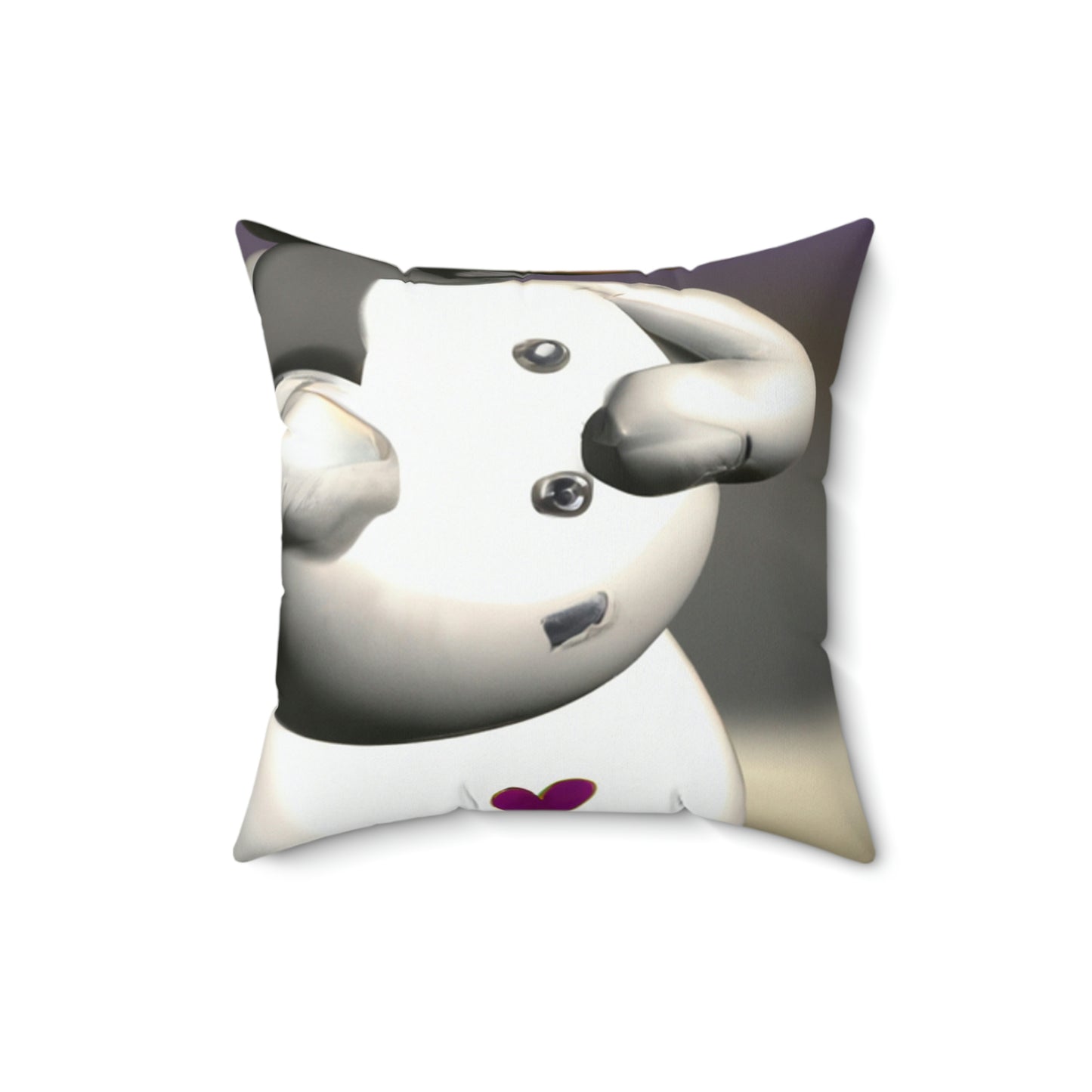 "Chilly But Hopeful: The Snowman's Quest For A Hug" - The Alien Square Pillow