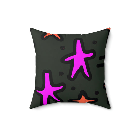 "Abandoned in the Glittering Night Sky" - The Alien Square Pillow