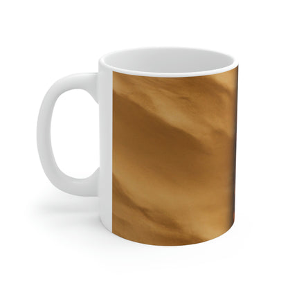 "Lonely Waterfall in a Desolate Desert" - The Alien Ceramic Mug 11 oz