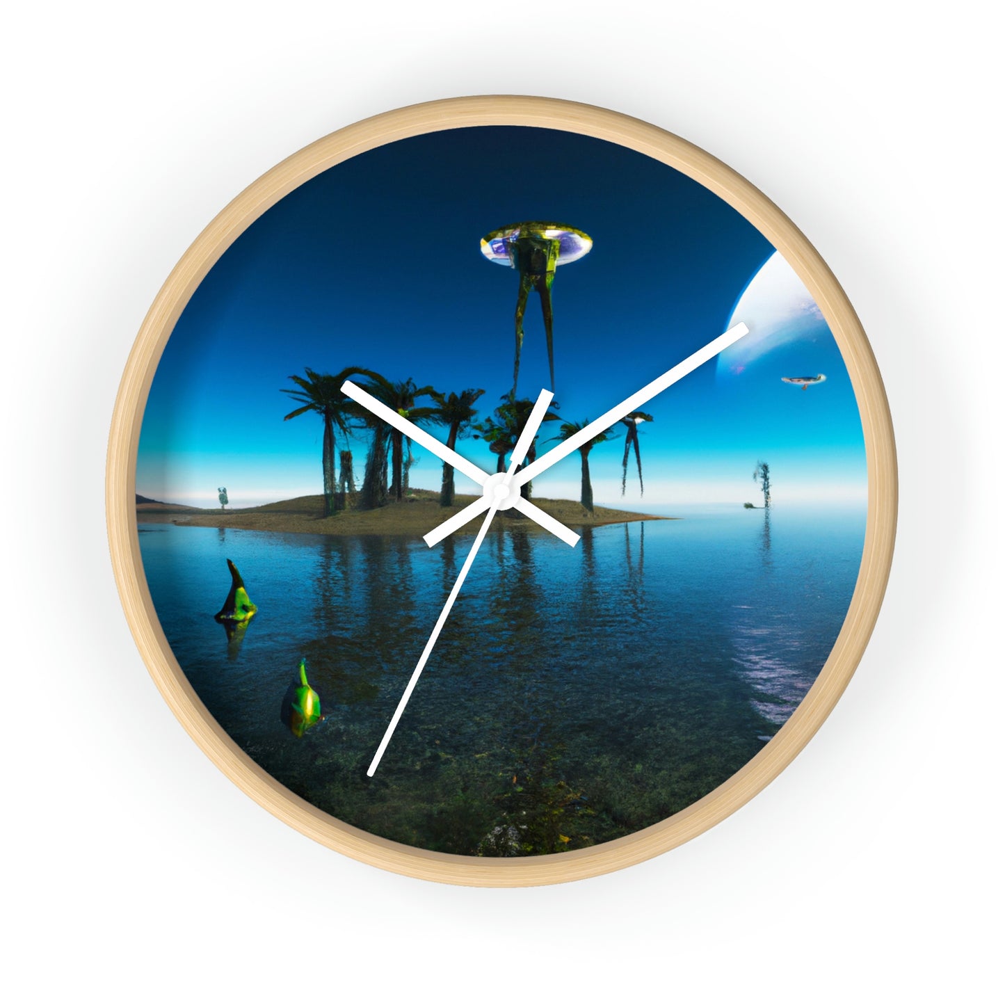 "Invasion of the Island E.T.s" - The Alien Wall Clock