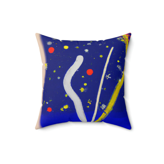 "A Spark of Solitude" - The Alien Square Pillow