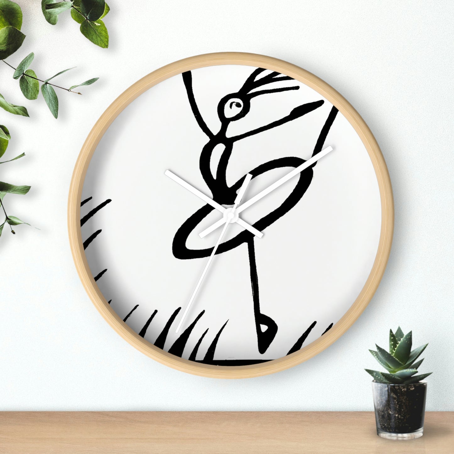 "Ballet on a Blade: A Ballerina's Spin" - El reloj de pared alienígena