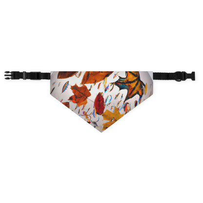 "Autumn in a Glass Globe" - The Alien Pet Bandana Collar