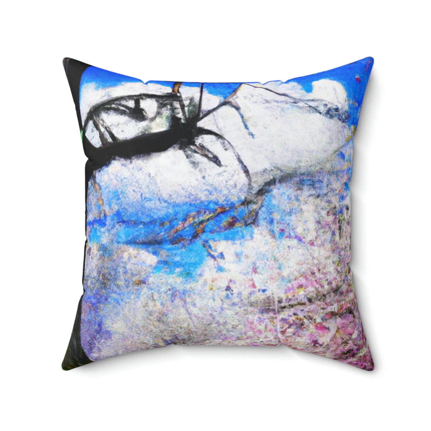 "Forgotten Secrets of the Springtime Forest" - The Alien Square Pillow