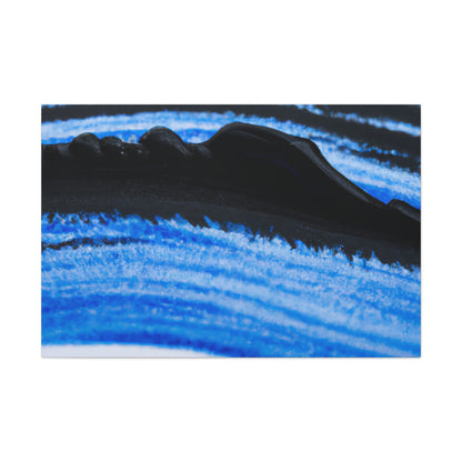 "A Blue and Black Dreamscape" - Canvas