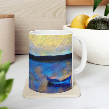 "Perdido en el mar" - Taza de cerámica The Alien 11 oz