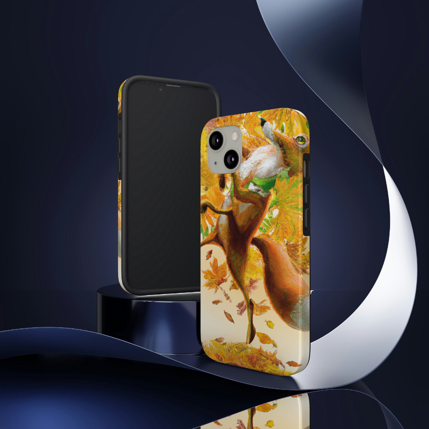 "Autumnal Adventure: A Fox's Mischief" - The Alien Tough Phone Cases