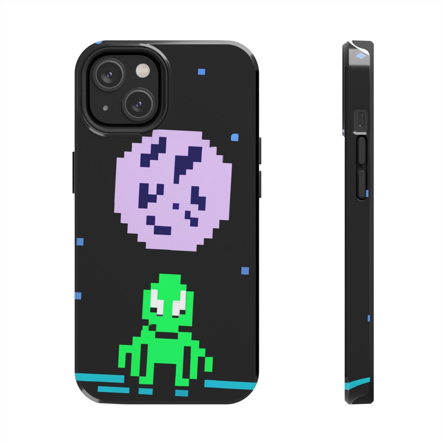 "Testigo solitario del cielo nocturno" - The Alien Tough Phone Cases Pixel Art