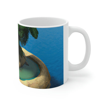 "Island Paradise in the Sky" - The Alien Ceramic Mug 11 oz