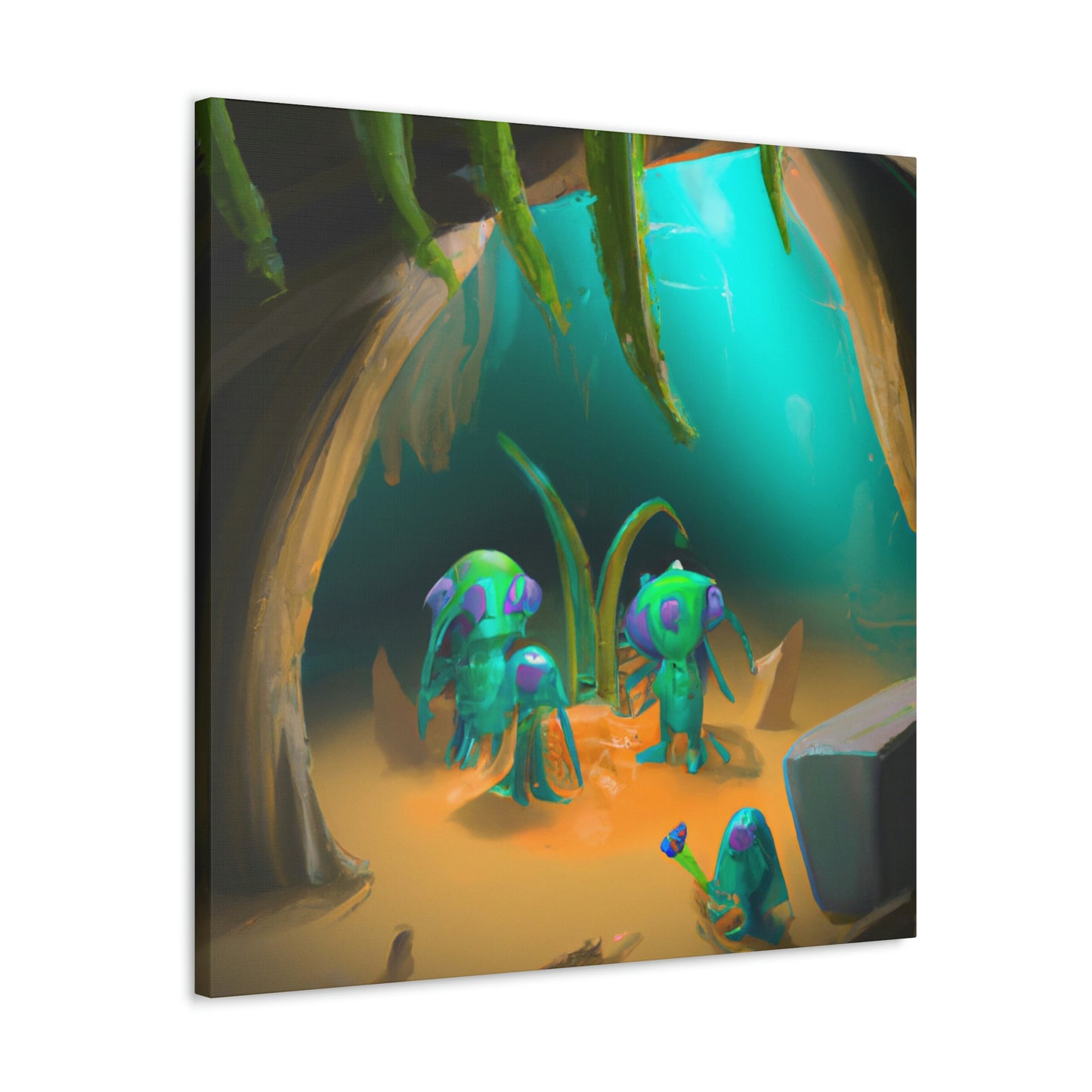 "Cave-Crawling Aliens and the Buried Riches" - The Alien Canva