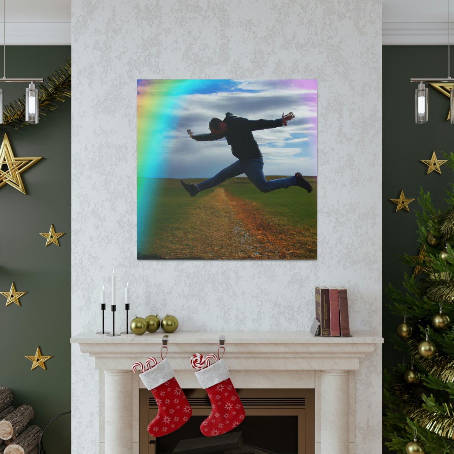 Rainbow Jumper Artist - Canvas