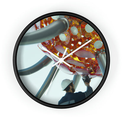 "Robotic Flower Power" - The Alien Wall Clock