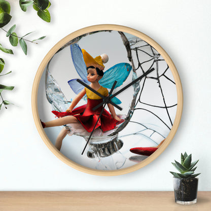 "Cursed Memories: The Broken Fairy's Plight" - The Alien Wall Clock