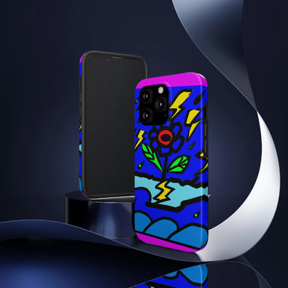 "A Bold Bloom Amidst the Storm" - The Alien Tough Phone Cases