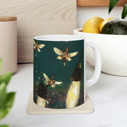 Twinkling Fireflies in the Evening Sky - The Alien Ceramic Mug 11 oz