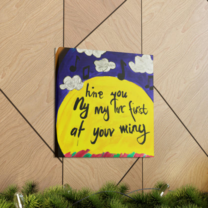 "Canvassing My Melody: A Song Inspired Painting" - Canvas