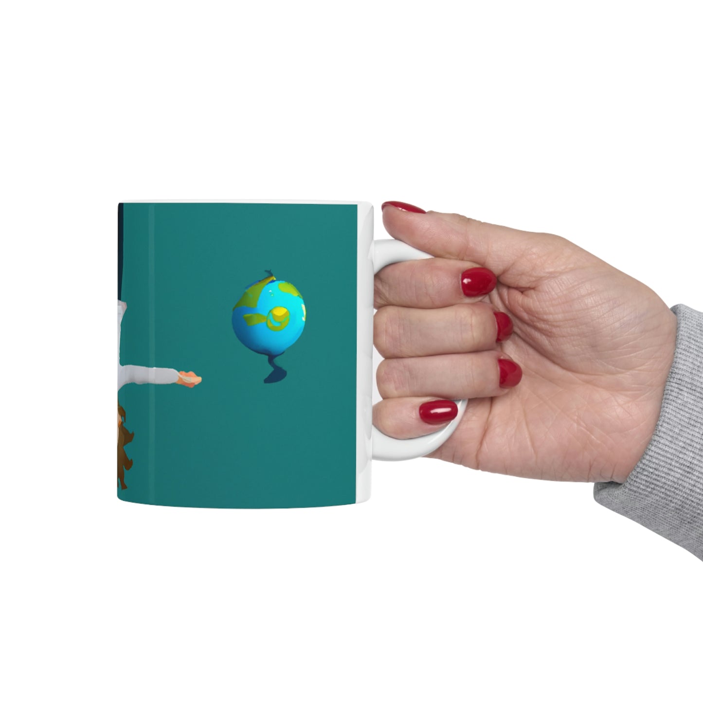 "Creating a World without Gravity" - The Alien Ceramic Mug 11 oz