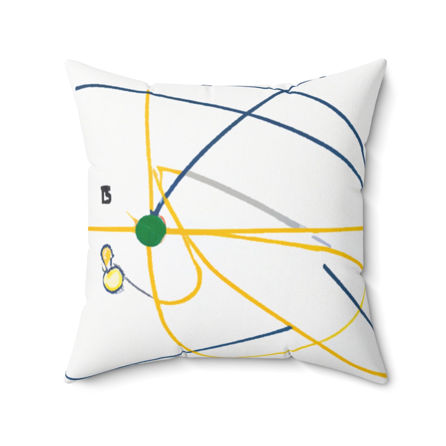 "Exploring the Dynamic Topology: Artful Visualization of a Network Structure." - The Alien Square Pillow