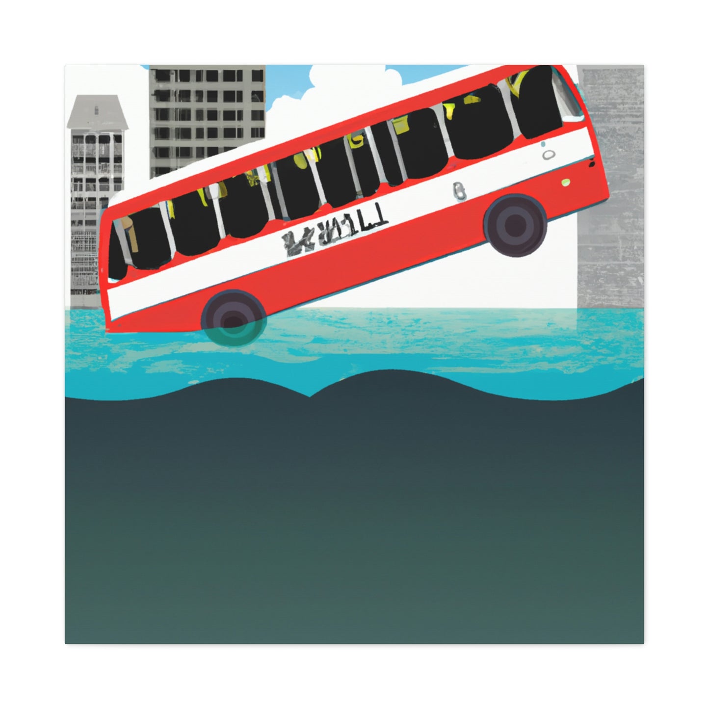 "The Great Escape: Flying the Bus Out of a Sinking City" - The Alien Canva