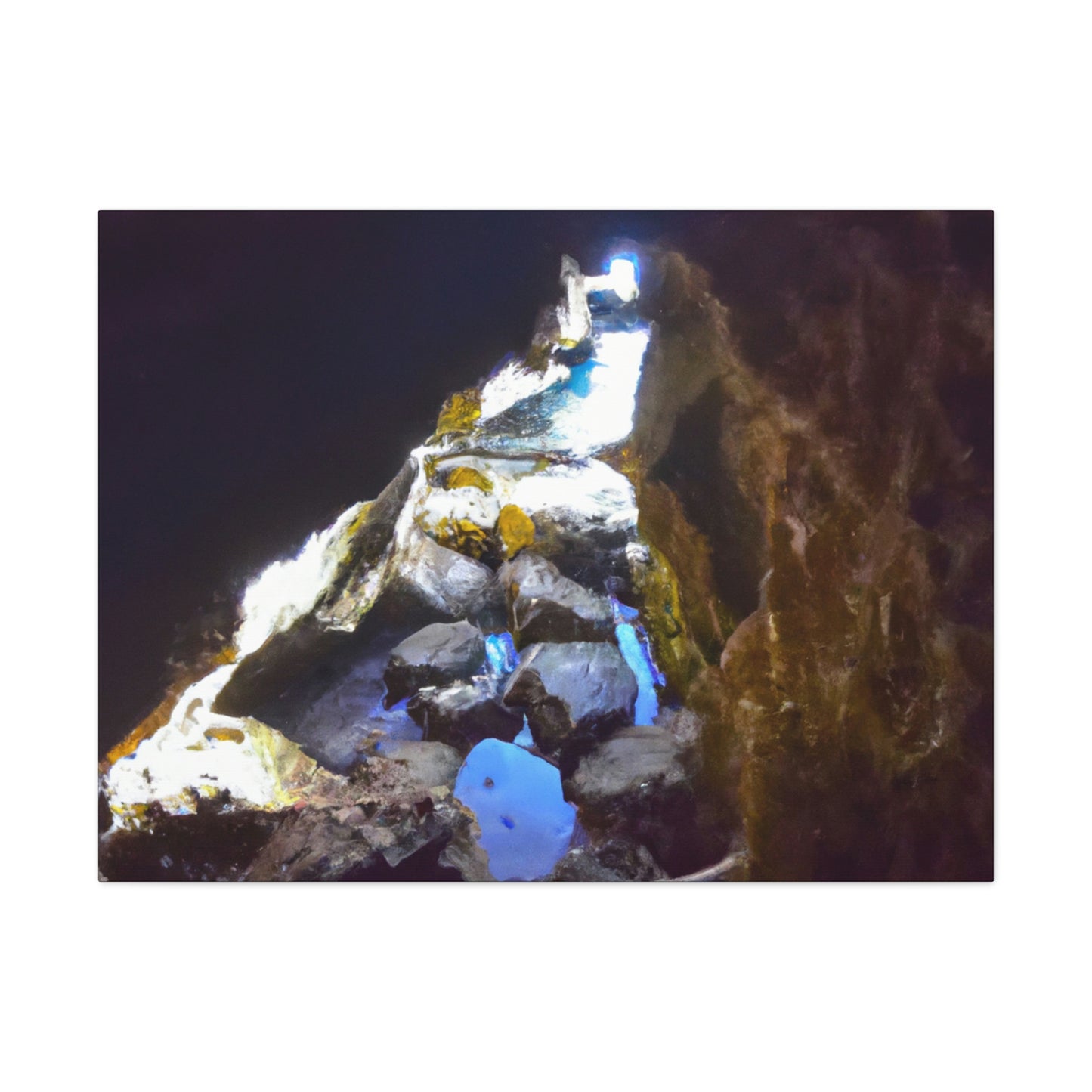 "Descendiendo a la antigua cueva marina" - The Alien Canva