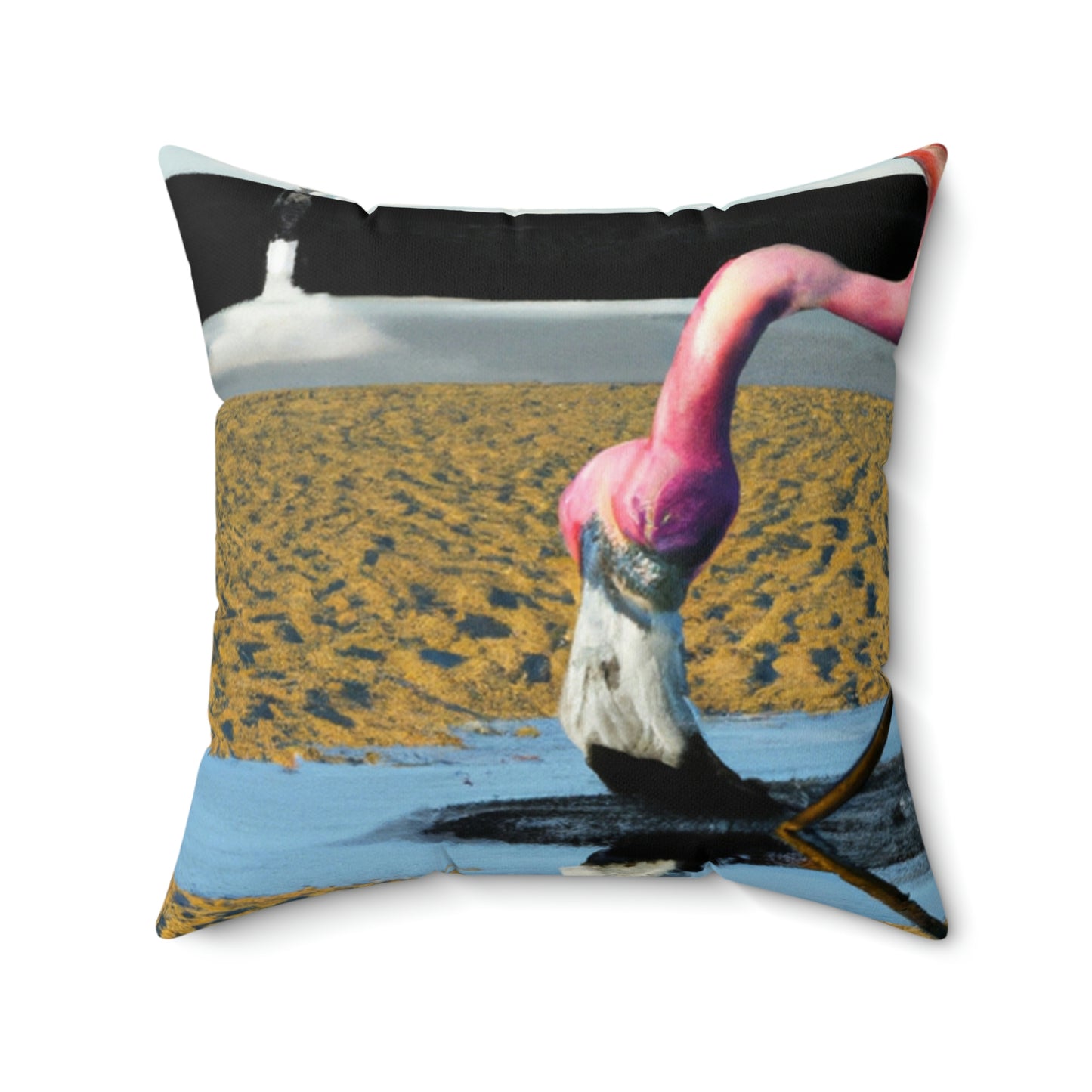 "Hoffnung am Horizont" - Das Alien Square Pillow